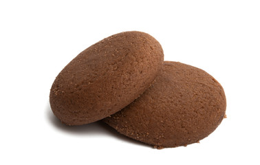 chocolate cookie isolated