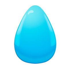 Egg Dragon blue, painted illustration