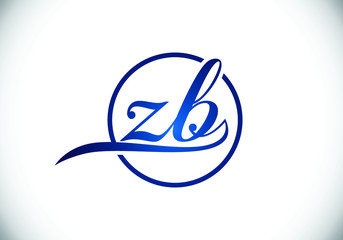 Obraz premium Initial Monogram Letter Z B Logo Design Vector Template. Graphic Alphabet Symbol for Corporate Business Identity