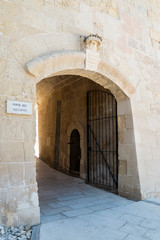 Porta del Soccorso in La Valletta Malta during the day