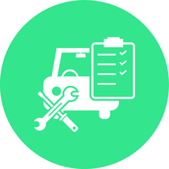 Car automobile repair workshop vector icon