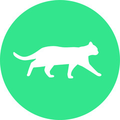 Cat silhouette vector icon
