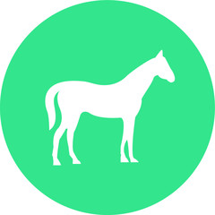 Horse silhouette vector icon