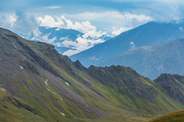 Scenic view on Grossglockner alpine pass