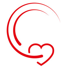Herz und Wellen, Herz, Liebe, Geschenk, Logo