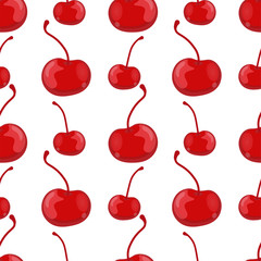 illustration of patern cherry on a white background