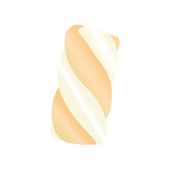 illustration of a marshmallow on a white background