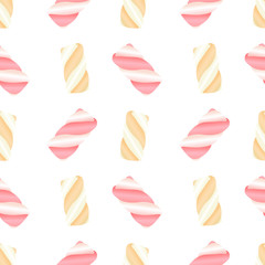 illustration of a marshmallow pattern on a white background