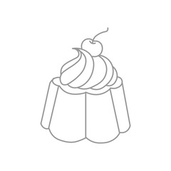 dessert illustration on a white background