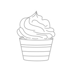dessert illustration on a white background