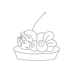 dessert illustration on a white background