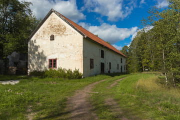 An old abandoned farmhouse in the country side