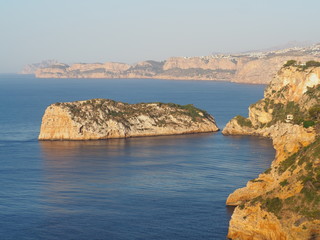 Fototapeta na wymiar Panorámica costa de Jávea Alicante