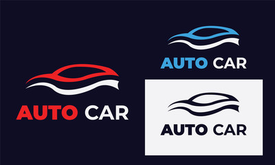 Fototapeta premium car logo can also for mechanic, car wash , service , car repair with style modern and given full color and black and white very suitable for business , vector eps 10