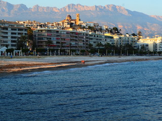 Panorámica de Altea y su iglesia con su cúpula emblemática