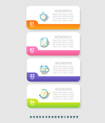 Design Business template infographic chart element with place date for presentations.