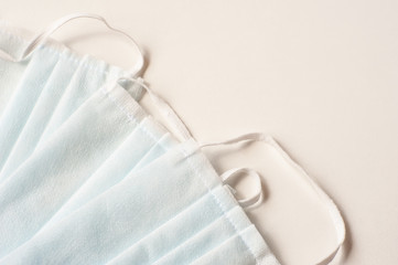 These Are Disposable Medical Masks. Macro Photo. Medicine.