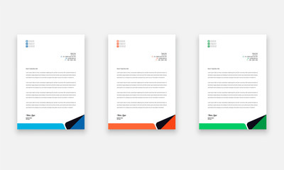 Unique Business Style letterhead Template Design