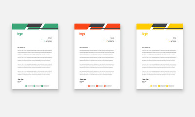 Unique Business Style letterhead Template Design