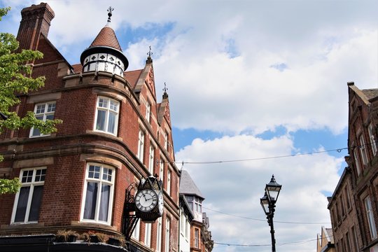 Rotherham town centre rooftops, in May 2020.
