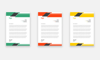 Unique Business Style letterhead Template Design