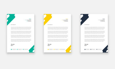 Unique Business Style letterhead Template Design