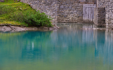 Lake on Grossglockner alpine pass