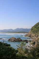 Fototapeta na wymiar 宮崎県日向市　小倉ヶ浜の風景