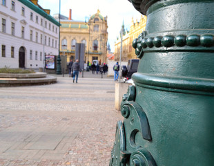 Prague. Beautiful buildings on the streets of the Czech Republic.
