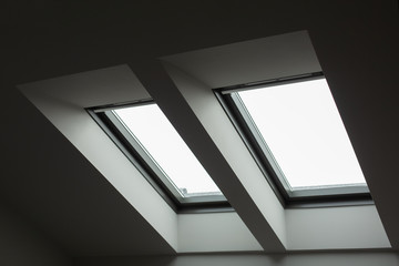 skylights in an empty new room