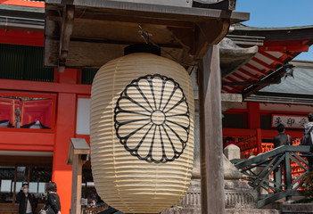 Fototapeta na wymiar japanese lantern in the temple