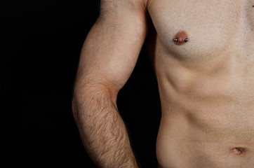 Naklejka premium Young attractive man. Sport and healthy lifestyle.