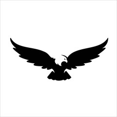 Eagle fly logo designs , vector wild eagle bird falcon hawk isolated
