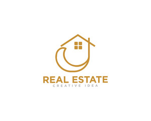 Real Estate Logo Icon Design Vector