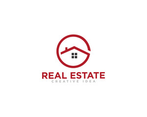 Real Estate Logo Icon Design Vector