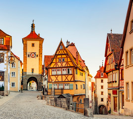 Plönlein in Rothenburg ob der Tauber, Deutschland