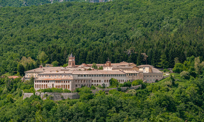 Trisulti, Lazio.  Trisulti Charterhouse is a monastery located in the municipality of Collepardo,...