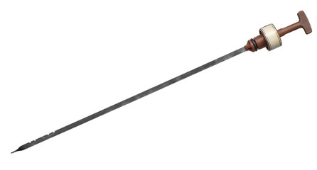 Automatic transmission gearbox fluid oil dip stick (with clipping path) isolated on white background