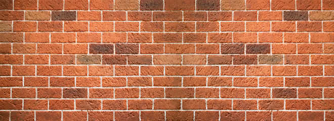 Obraz premium Abstract old red brick wall texture for background.