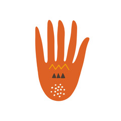 Abstract hand illustration.