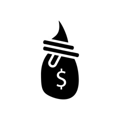 money bag icon vector design template