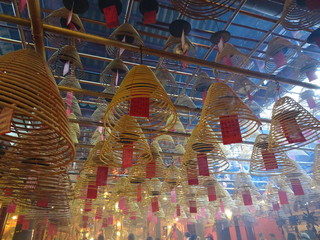 A collection of photos taken in Hong Kong. Including landscape images of skyscrapers, religious...