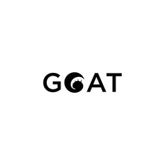 creative goat head logo design