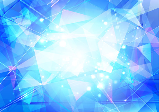 abstract blue background with triangles. jewelry image background.