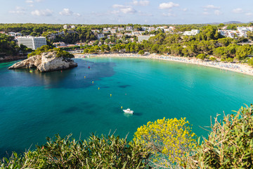 Cala Galdana in Menorca. Paradise beach with turquoise water (balearic islands, spain)