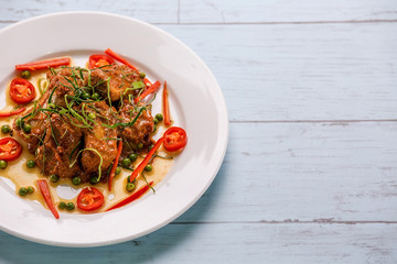 Stir fried pork spicy