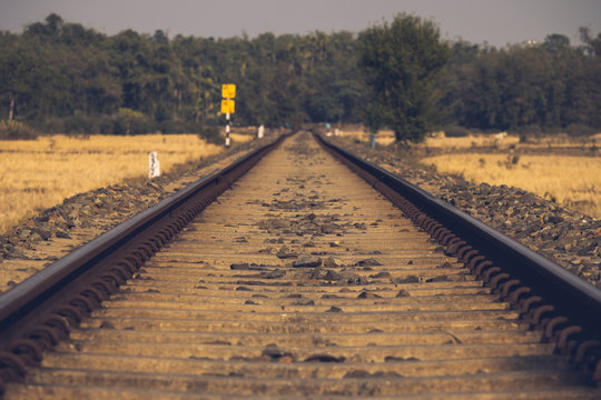 railway in the countryside Jorhat Assam