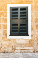 Fototapeta na wymiar nice typical menorca window (balearic islands, spain)