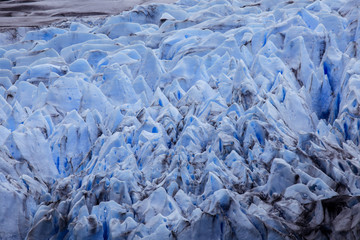 Close up View to the Grey Glacier, the Southern Patagonian Ice Field, near the Cordillera del Paine, Chile