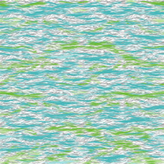 Seamless pattern with waves, hand drawn illustration